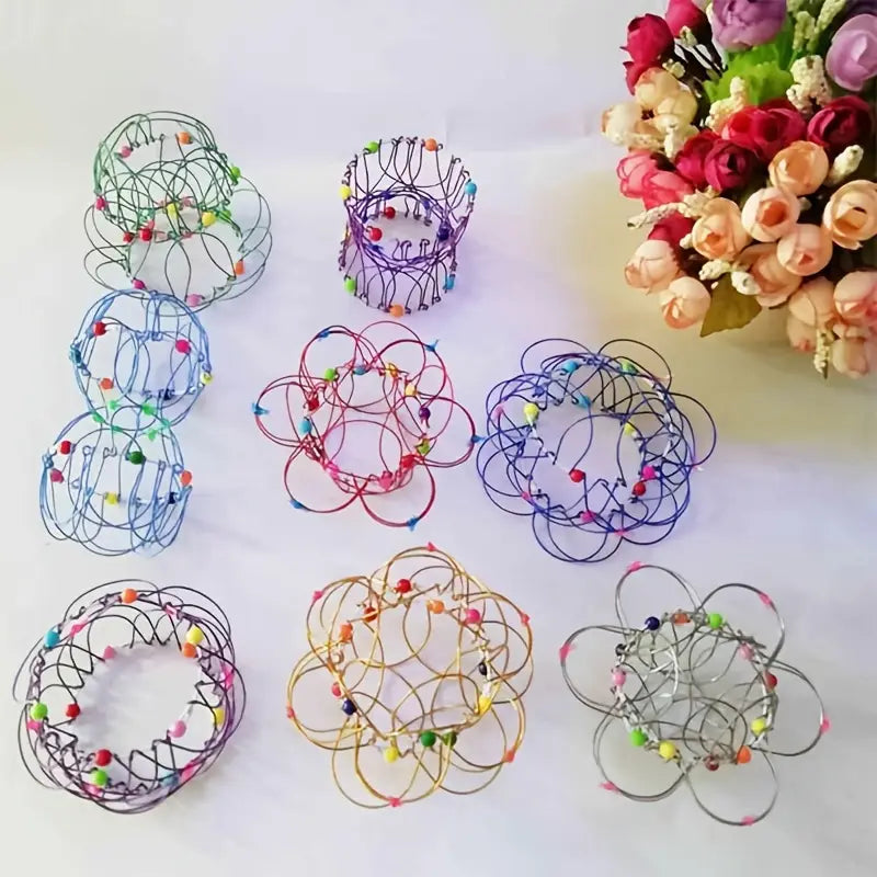 Mandala Decompression Flower Basket & Steel Ring Sensory Toys Toys & Games - DailySale