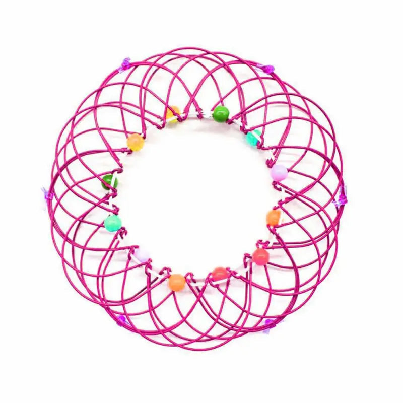 Mandala Decompression Flower Basket & Steel Ring Sensory Toys Toys & Games Red - DailySale