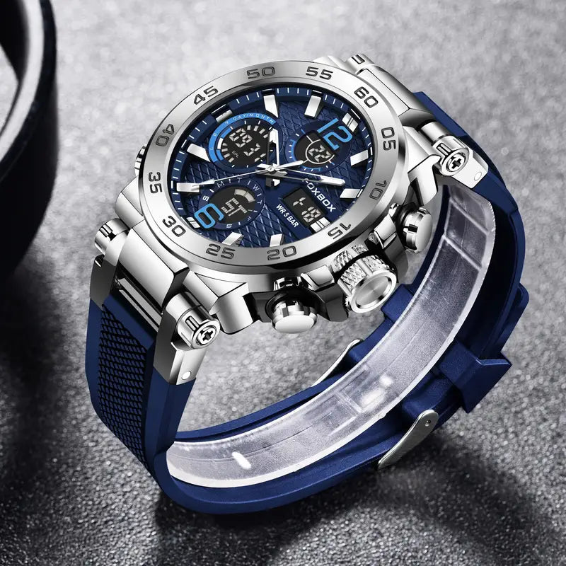 Men Waterproof Dual Display Digital Quartz Watch Men's Shoes & Accessories - DailySale