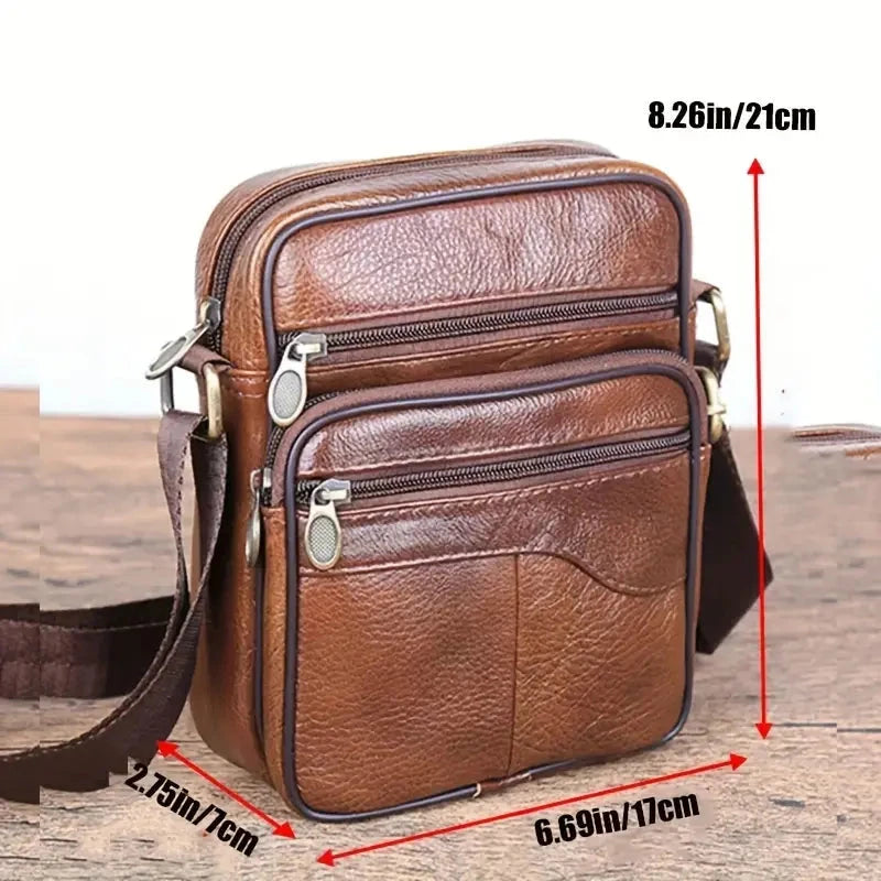 Men's and Woman's Genuine Leather Satchel Crossbody Bag Handbags & Wallets - DailySale