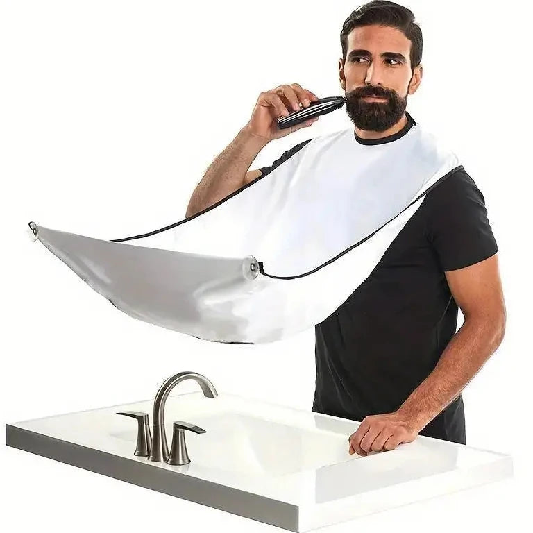 Men's Beard Shaving Apron - Grooming Accessories with Two Suction Cups Men's Grooming - DailySale