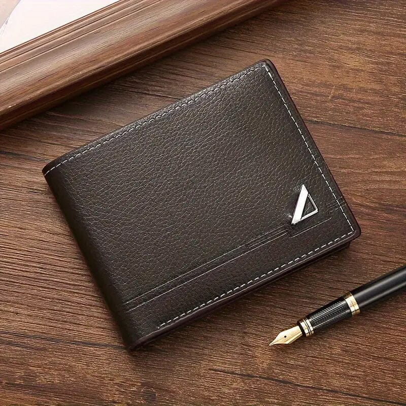 Men's Leather Wallet Men's Shoes & Accessories Coffee - DailySale