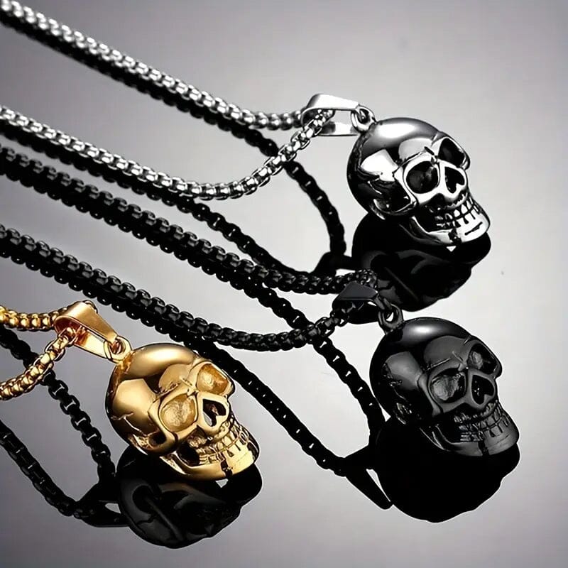 Men's Titanium Steel Skull Necklace Necklaces - DailySale