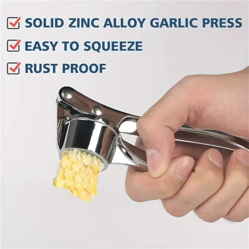 Metal Garlic Press Manually Crusher Kitchen Tools & Gadgets - DailySale