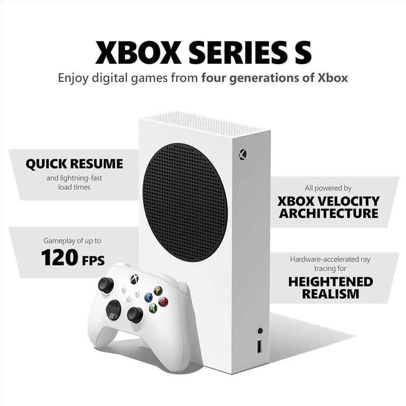 Microsoft Xbox Series S 512GB All-Digital Starter Bundle Console (Refurbished) Video Games & Consoles - DailySale