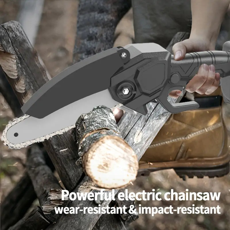 Mini Handheld Chain Saw - Band Saw with Premium Splash Protection, Safety Lock Garden & Patio - DailySale