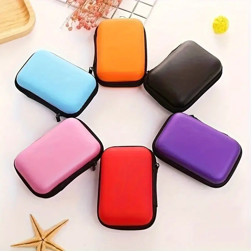 Mini Travel Portable Zippered Earphone, Coin, Jewelry, Accessory Box Bags & Travel - DailySale