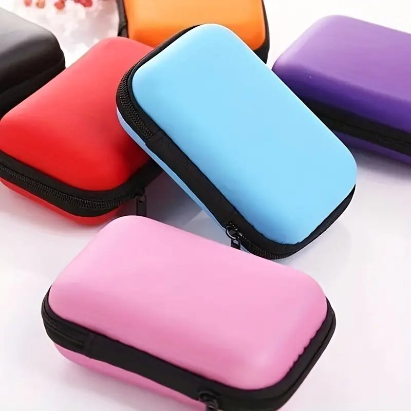 Mini Travel Portable Zippered Earphone, Coin, Jewelry, Accessory Box Bags & Travel - DailySale