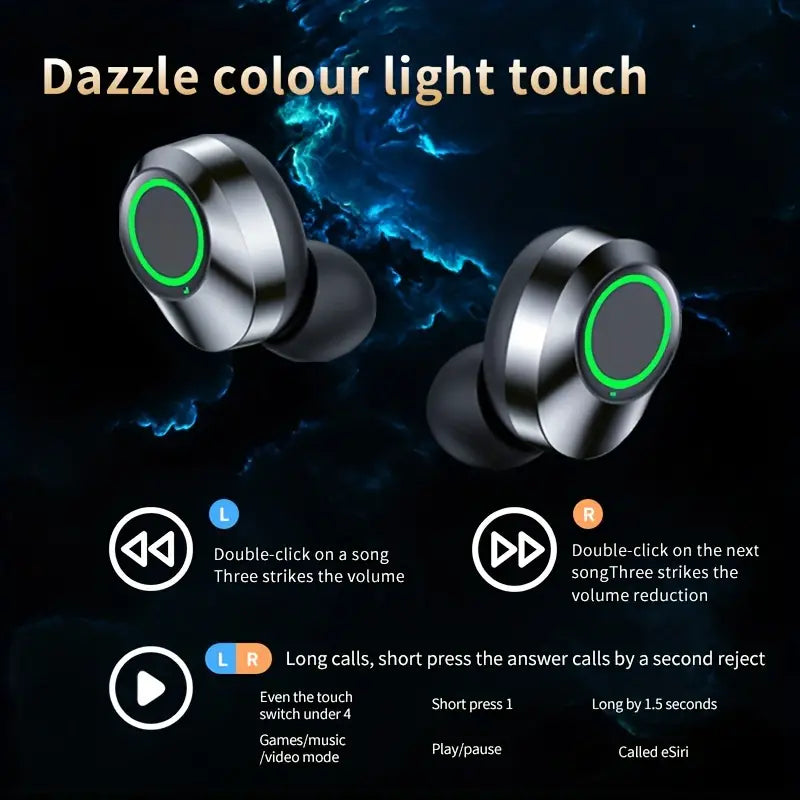 Mini Wireless Earbuds with Digital Display - True Wireless Stereo Earphones Headphones - DailySale