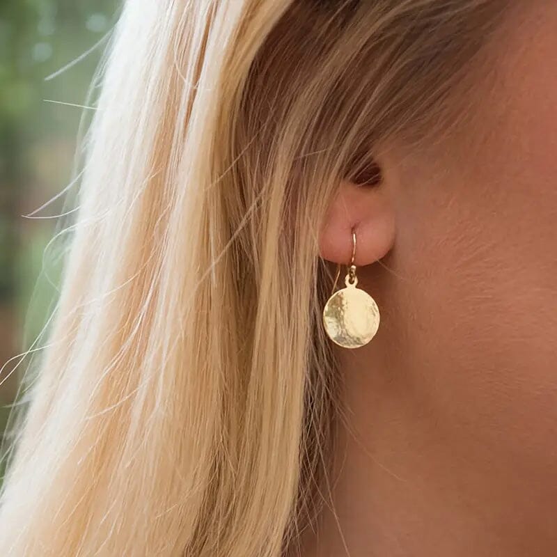 Minimalist Concave and Convex Small Round Earrings Earrings - DailySale