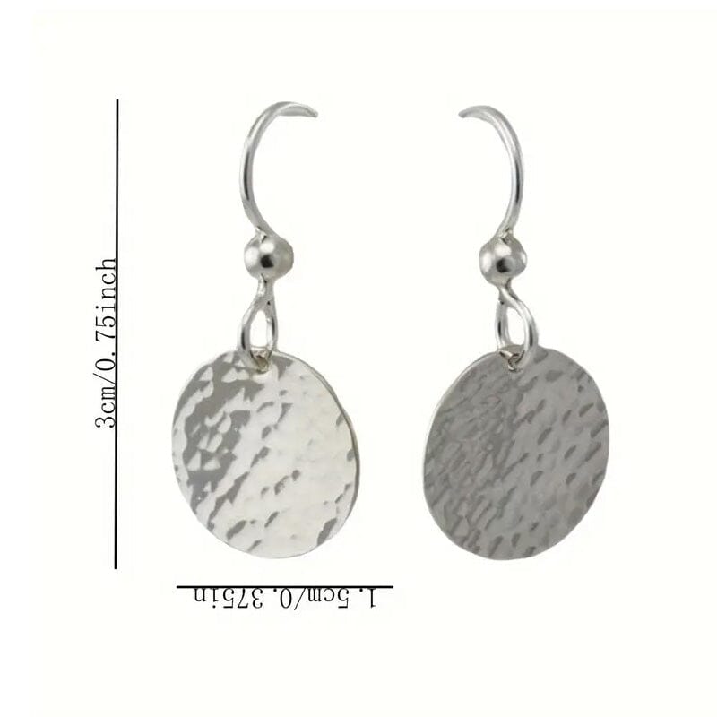 Minimalist Concave and Convex Small Round Earrings Earrings - DailySale