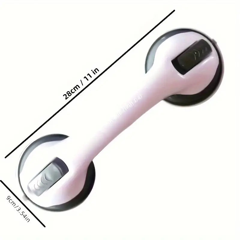 Modern Non-Slip Shower Handle, Powerful Suction, Safety Grip, Contemporary Design Bath - DailySale