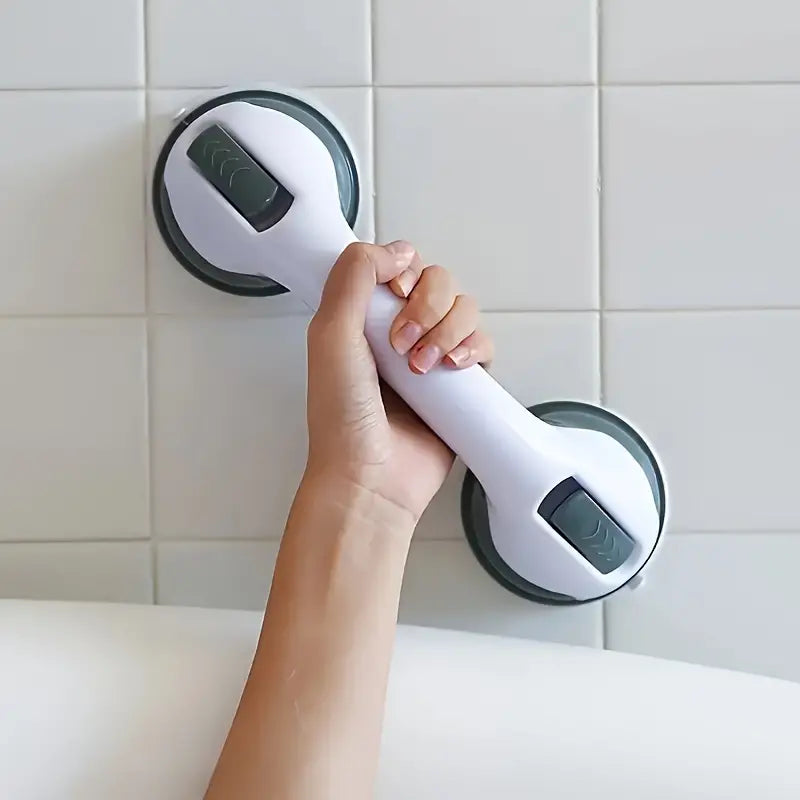 Modern Non-Slip Shower Handle, Powerful Suction, Safety Grip, Contemporary Design Bath - DailySale