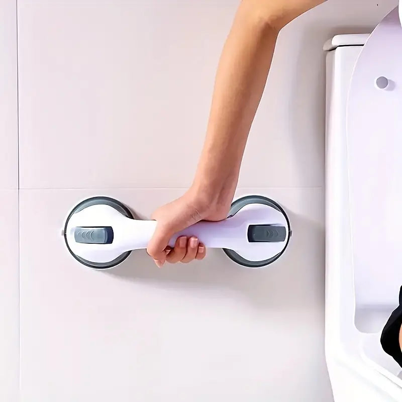 Modern Non-Slip Shower Handle, Powerful Suction, Safety Grip, Contemporary Design Bath - DailySale