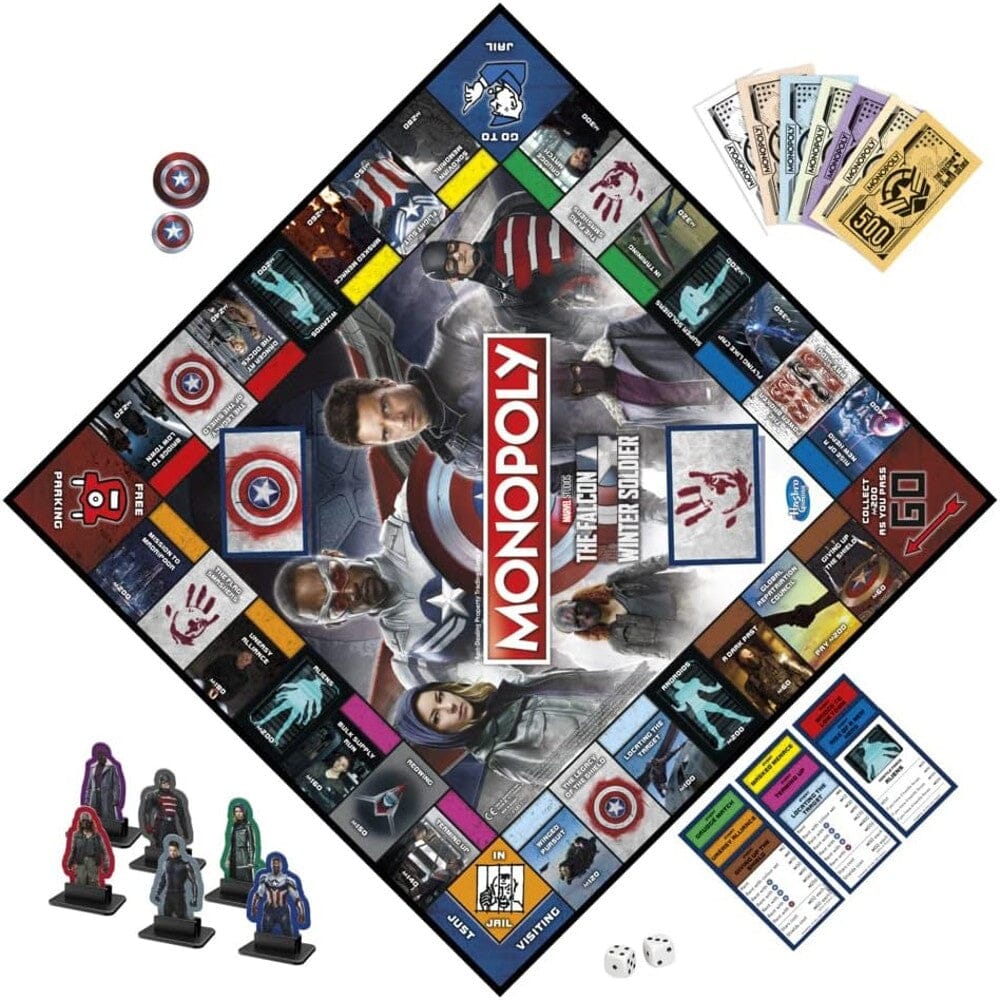 Monopoly Marvel Studios The Falcon and the Winter Soldier Edition Toys & Games - DailySale