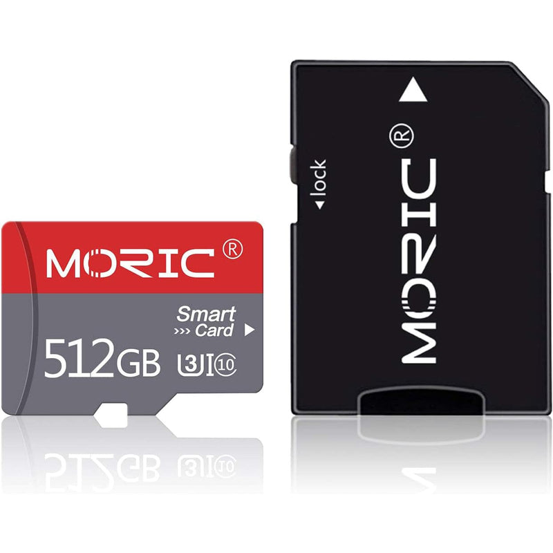 Moric 512GB Micro SD Card Fast Speed MicroSDXC UHS-I Memory Card (Refu