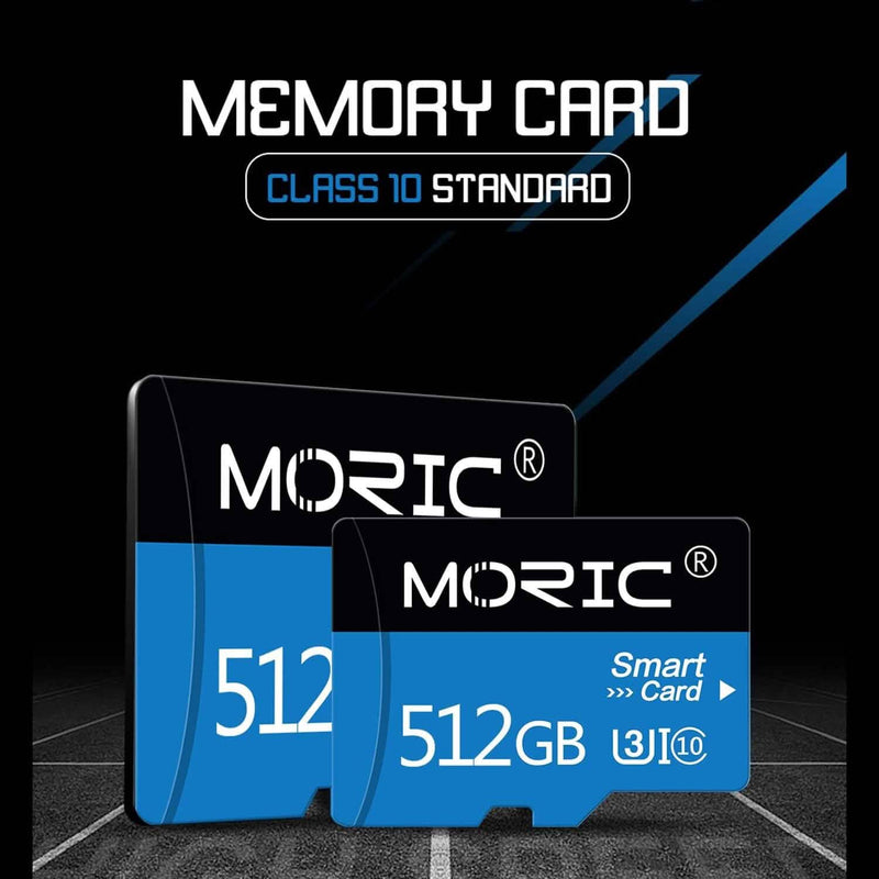 Moric 512GB Micro SD Card with Adapter Class 10 Fast Speed Memory Card Mobile Accessories - DailySale