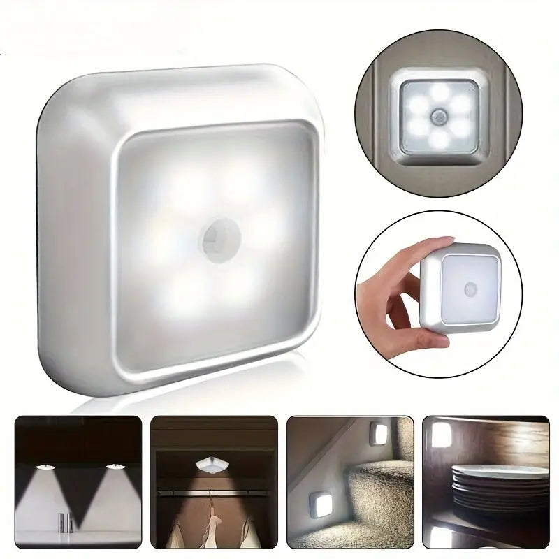 Motion Sensor Night Light, 6 LED Wall Lamp Indoor Lighting - DailySale