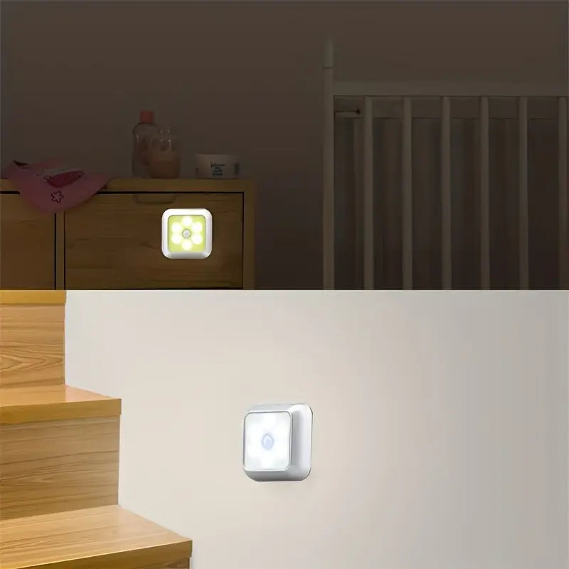 Motion Sensor Night Light, 6 LED Wall Lamp Indoor Lighting - DailySale