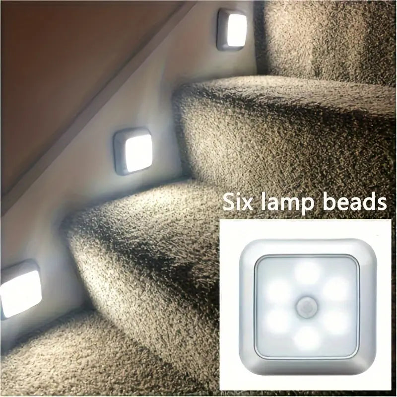 Motion Sensor Night Light, 6 LED Wall Lamp Indoor Lighting - DailySale