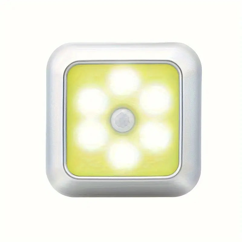 Motion Sensor Night Light, 6 LED Wall Lamp Indoor Lighting Warm White - DailySale