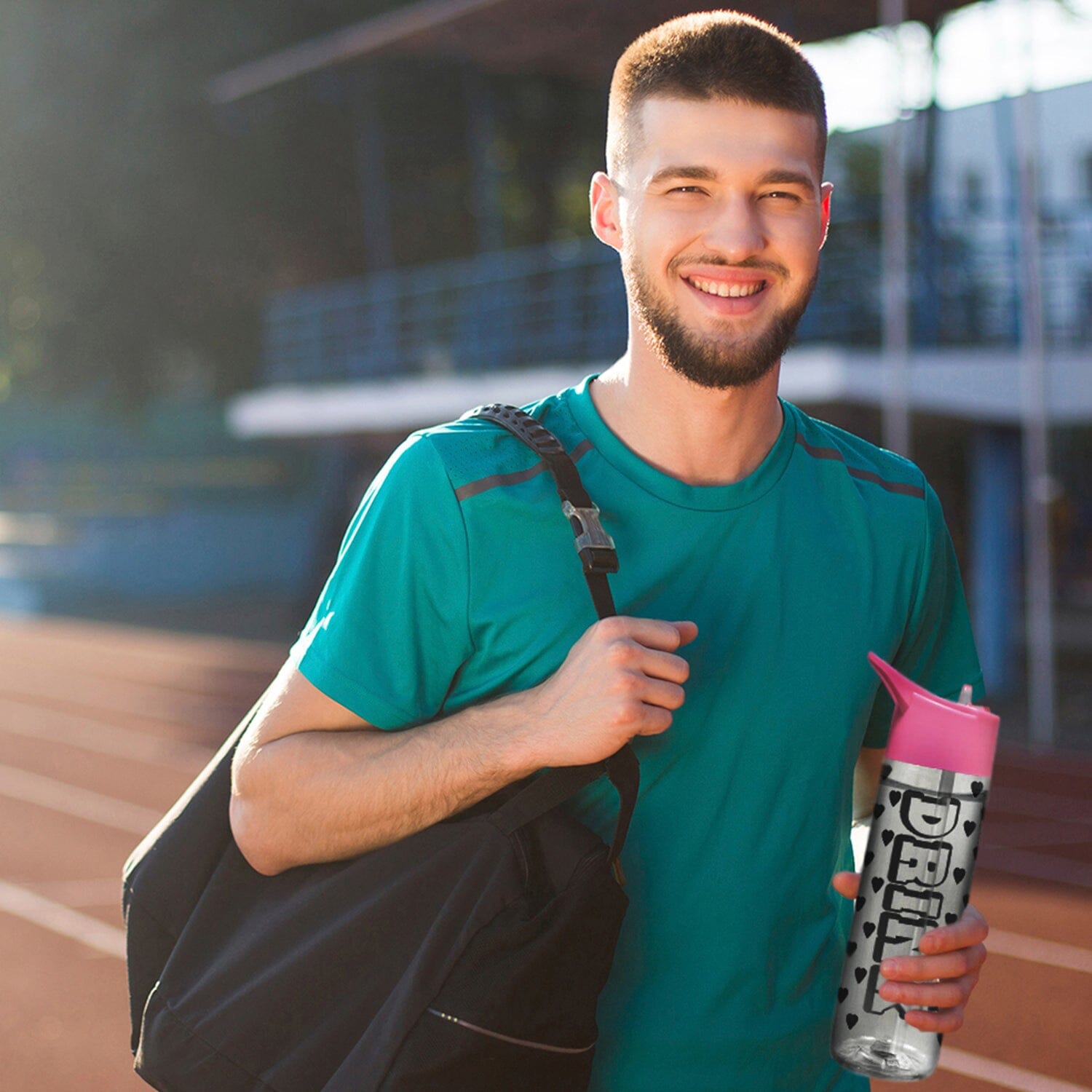 Motivational Leak Proof 32 Oz Water Bottles With Removable Straw Sports & Outdoors - DailySale