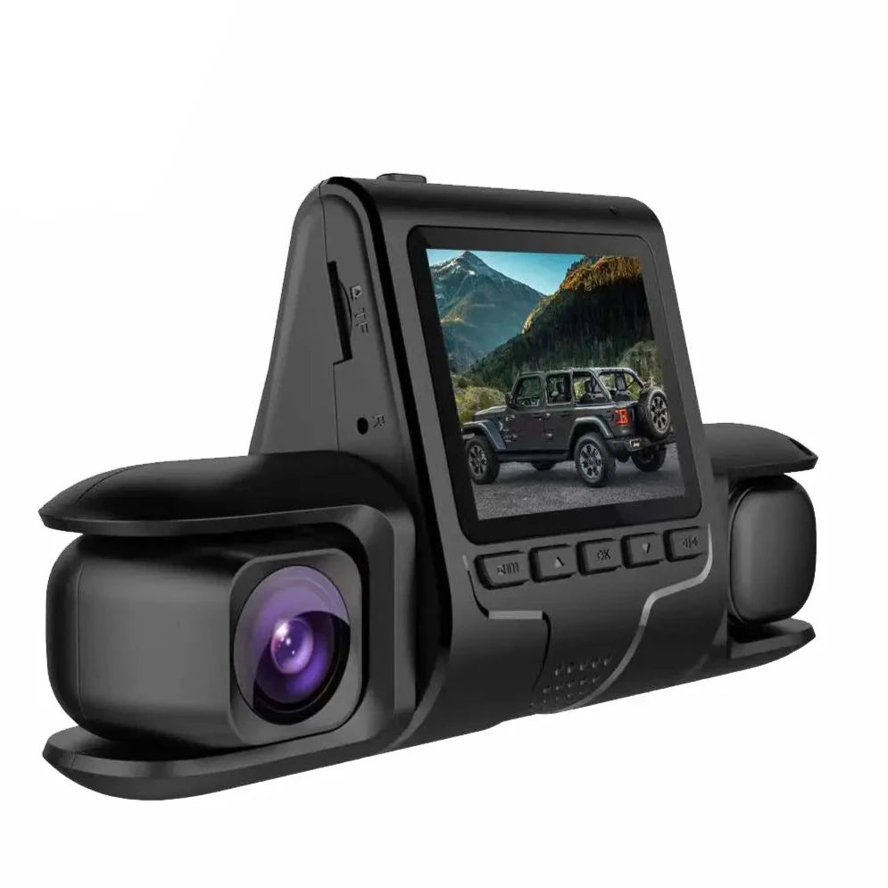 Multi-channel Dashcam, Car Driving Recorder, 2.0 Inch Screen Time Synchronization Dual Lens HD Night Monitoring Mini Dash Cam Automotive - DailySale