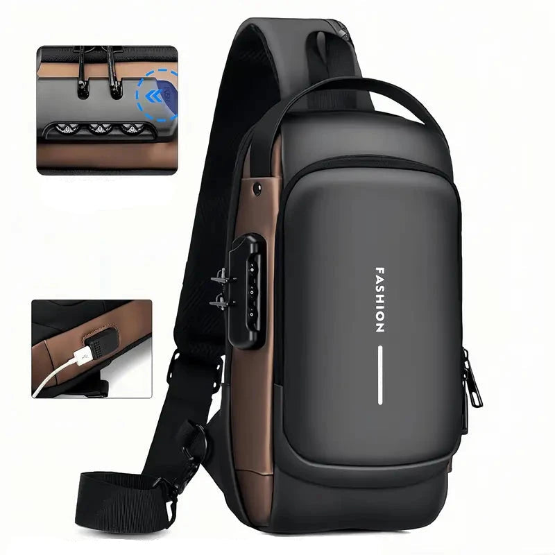 Multi-functional Trendy Sling Bag with Password Lock Bags & Travel - DailySale