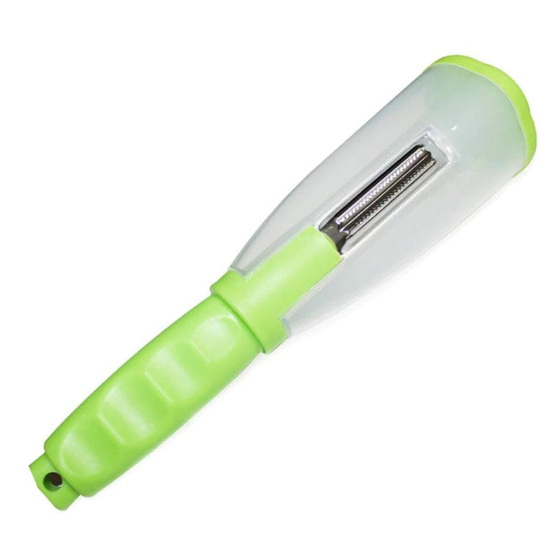 Multifunctional Fruit Vegetable Peeler With Storage Box Tube Kitchen Tools & Gadgets Green - DailySale