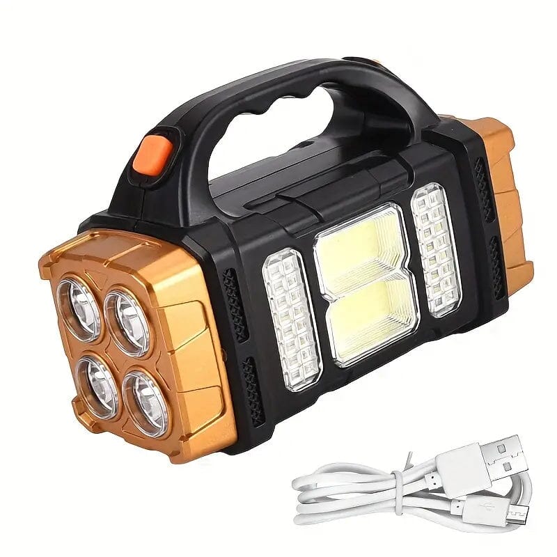 Multifunctional LED Solar Camping Light Sports & Outdoors Gold - DailySale