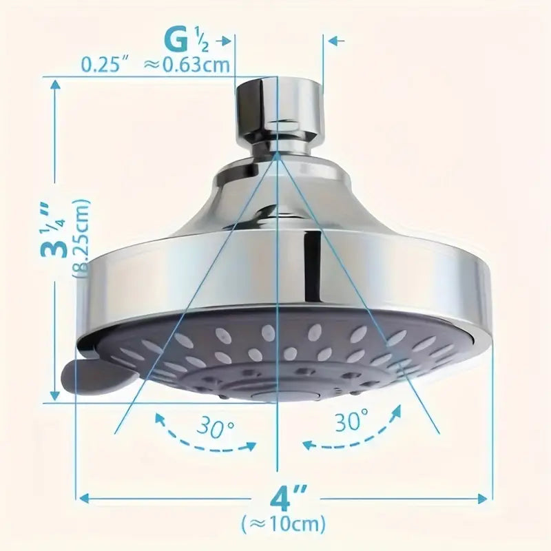 Multifunctional Replacement Rain Shower Head Bath - DailySale