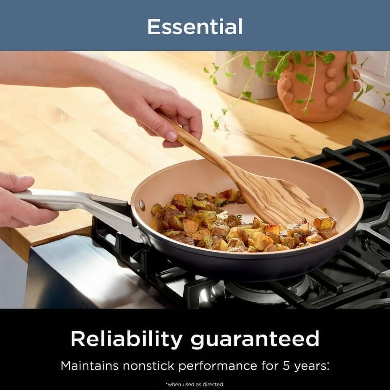 Ninja Extended Life Premium Ceramic 8-Inch Fry Pan, Dark Gray Kitchen Tools & Gadgets - DailySale