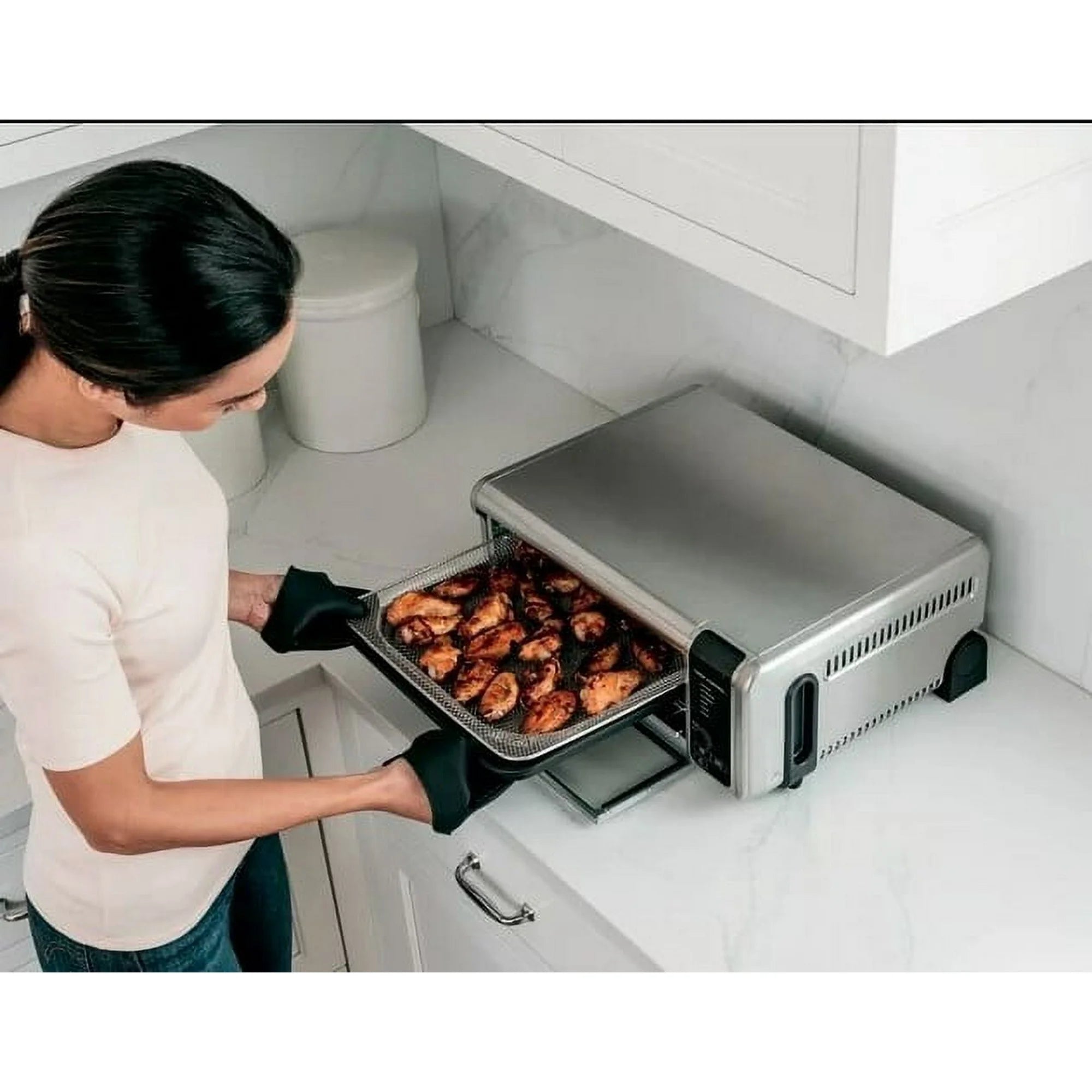 Ninja Foodi 6-in-1 Digital Air Fry, Large Toaster Oven, Flip-Away, SP080 Kitchen Appliances - DailySale