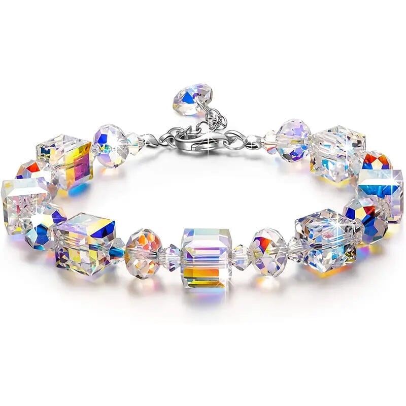 Northern Lights Artificial Crystal Bracelet 7"+ 2" Extension Chain Bracelets - DailySale