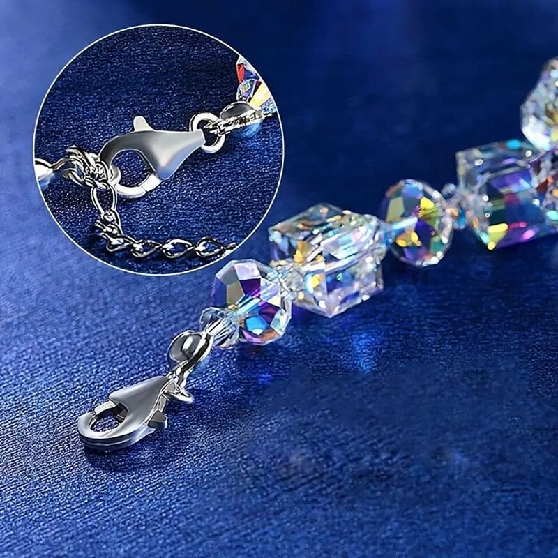 Northern Lights Artificial Crystal Bracelet 7"+ 2" Extension Chain Bracelets - DailySale