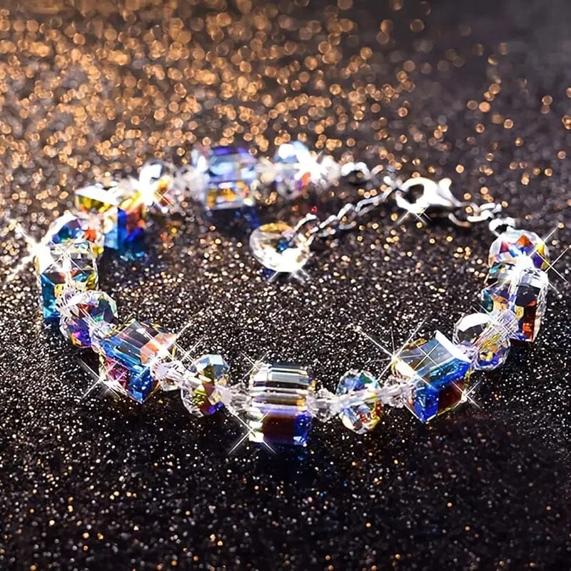 Northern Lights Artificial Crystal Bracelet 7"+ 2" Extension Chain Bracelets - DailySale