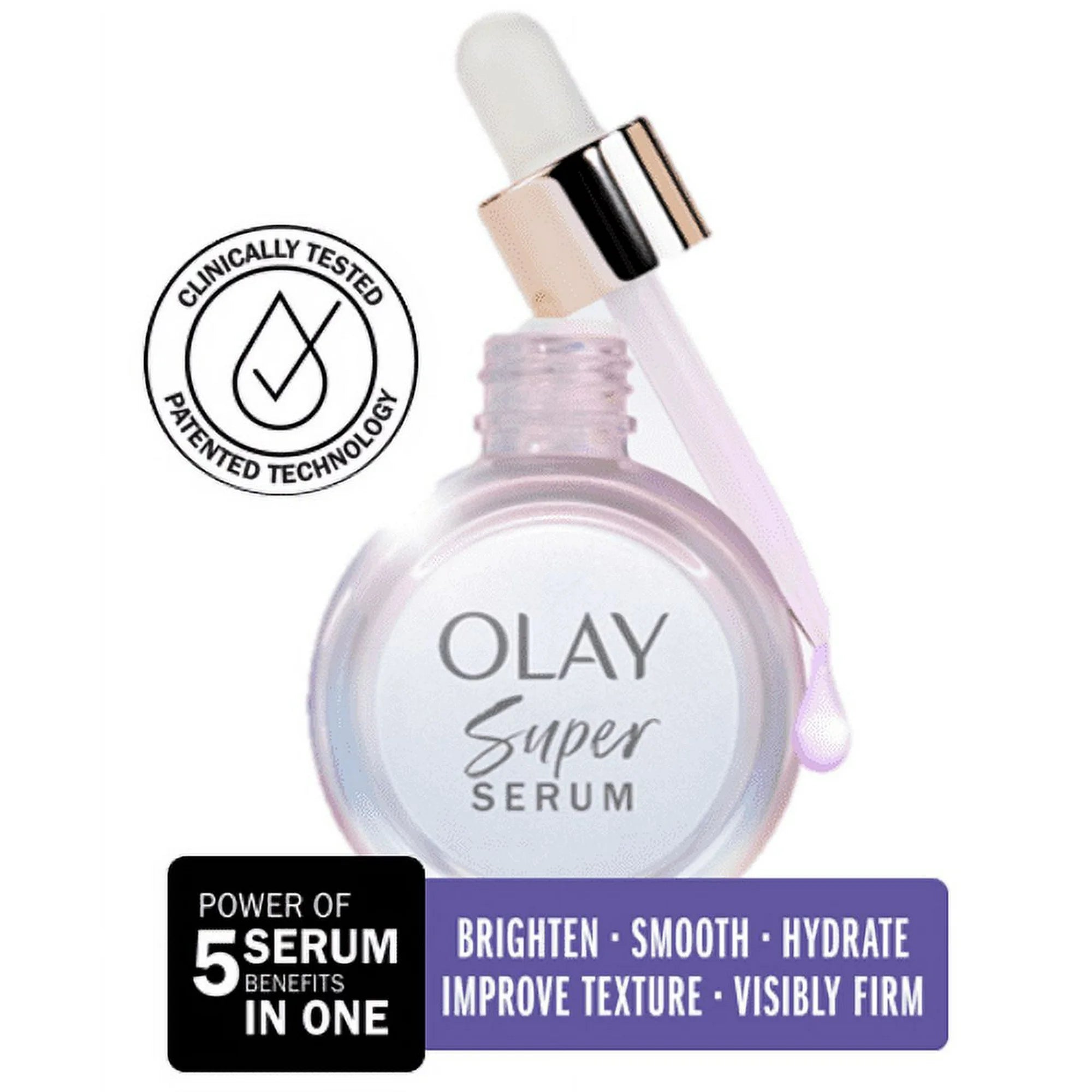 Olay Super Serum 5-in-1 Anti-Aging Face Serum, Smoothing Serum, All Skin Types Beauty & Personal Care - DailySale