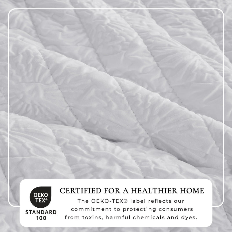 Floral Embossed Quilt Set - Floral Microsculpt Collection