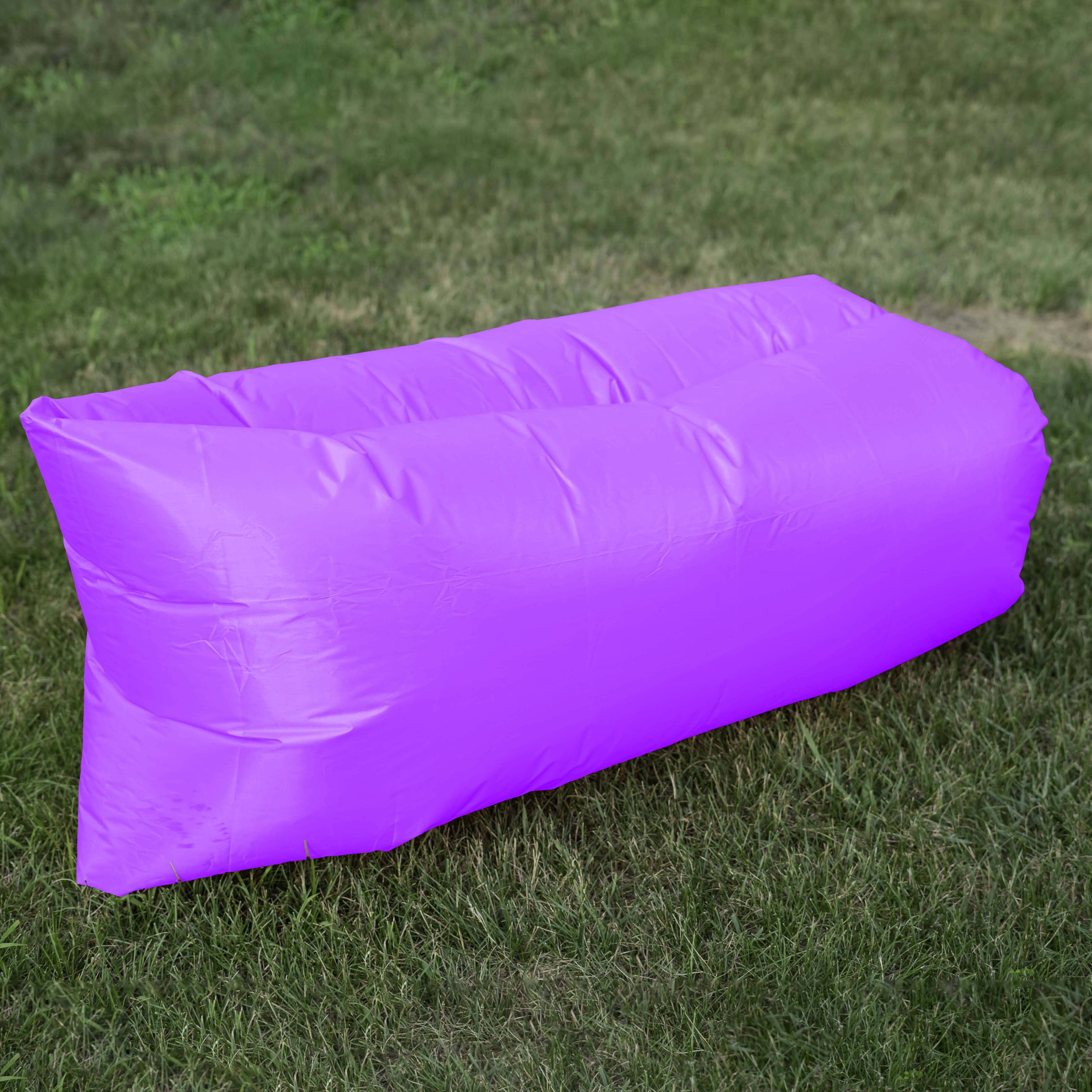 Outdoor Inflatable Lounger Sports & Outdoors Purple - DailySale