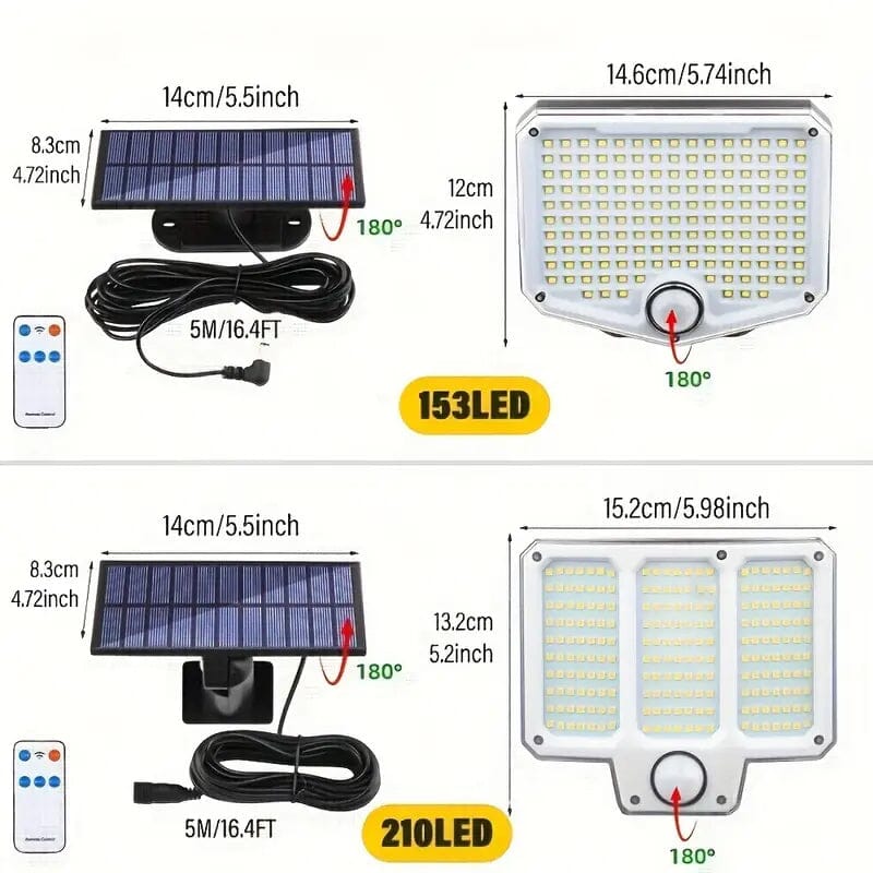 Outdoor LED Solar Security Lights Outdoor Lighting - DailySale