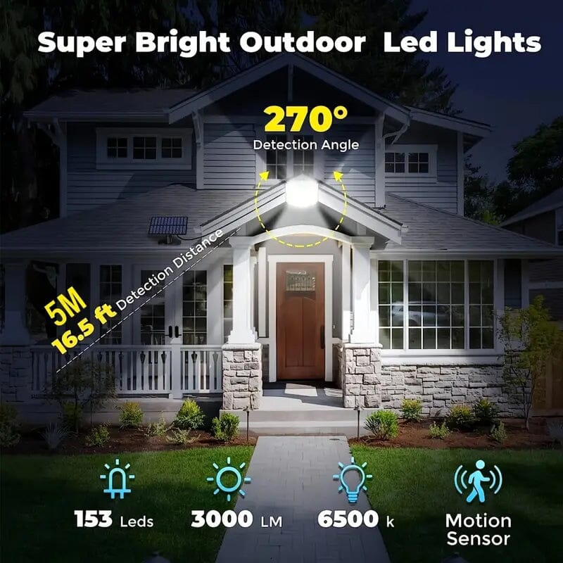 Outdoor LED Solar Security Lights Outdoor Lighting - DailySale