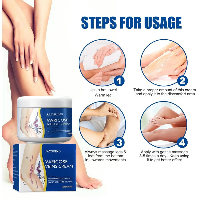 Pain Relief Leg Spider Veins Vasculitis Promote Circulation Smooth Metabolism 30g Exfoliation Beauty & Personal Care - DailySale