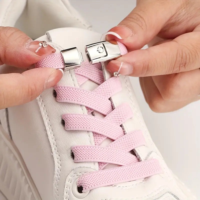 Pair of Free-Tie Shoelaces with 2 Buckles Women's Shoes & Accessories - DailySale