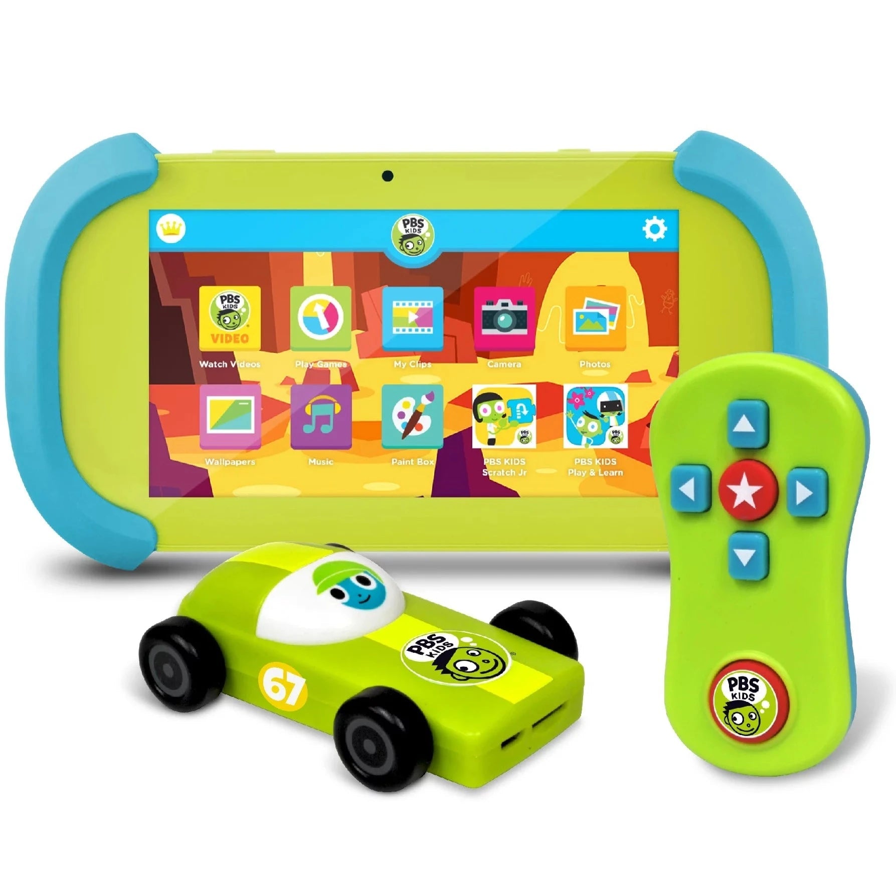 PBS Kids Playtime Pad Kid-Safe Tablet +PBS KIDS TV Stick Plug & Play (Green) Toys & Games - DailySale