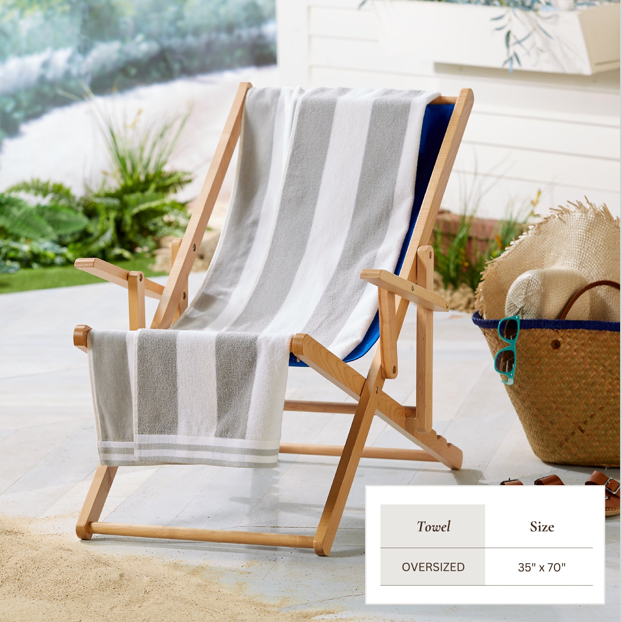 Striped Cabana Beach Towel - Edgartown Collection