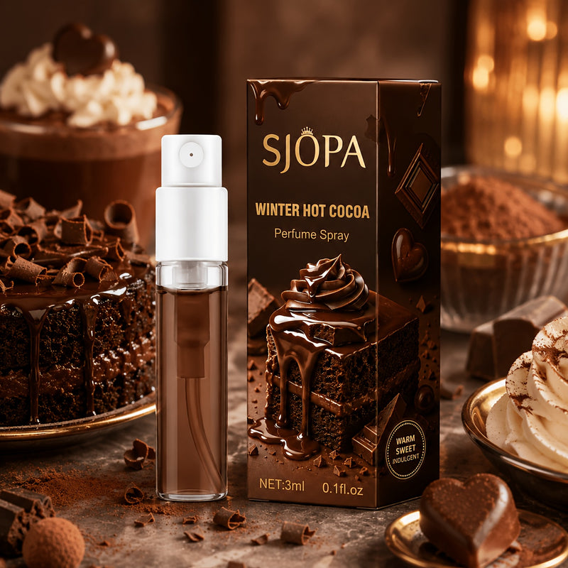 Winter Hot Cocoa mini perfume spray, 3 ml, with its box