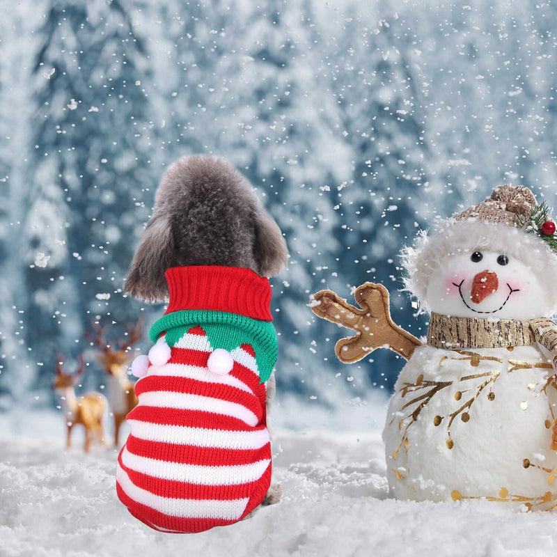 Pet Christmas Turtleneck Sweater Pet Supplies - DailySale