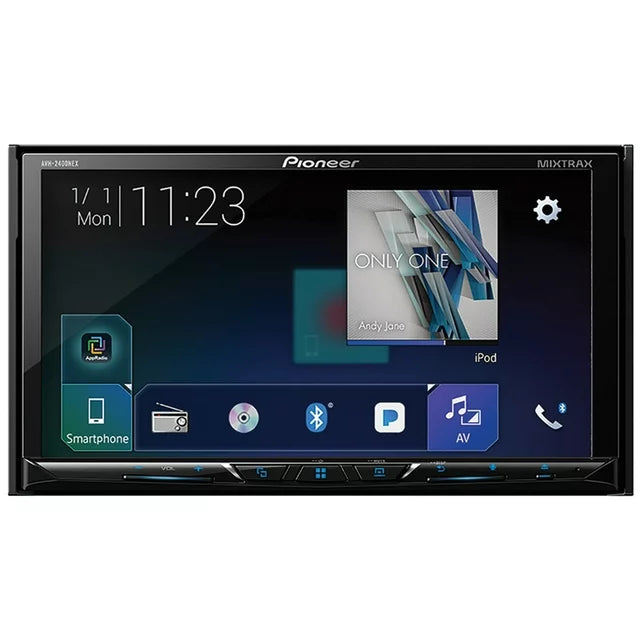 Pioneer AVH-2400NEX 7" Double-DIN In-Dash NEX DVD Receiver With Motorized Display, Bluetooth, Apple Carplay, Android Auto & SiriusXM Ready Automotive - DailySale