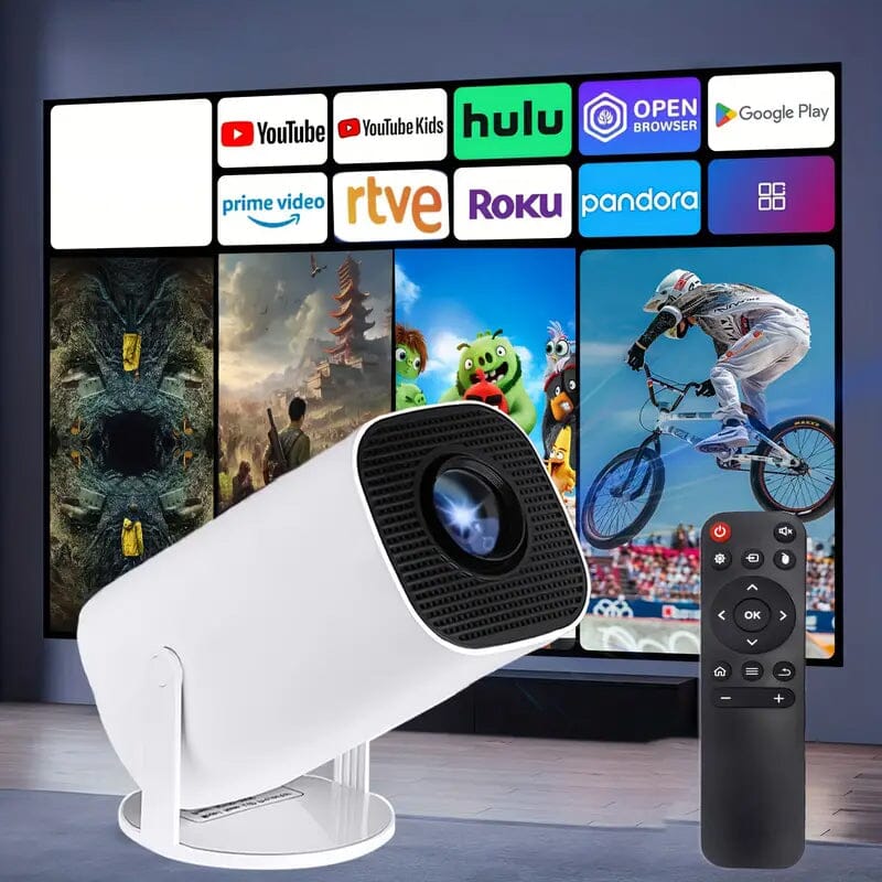 Portable 4K Mini Projector 180° Rotation TV & Video - DailySale