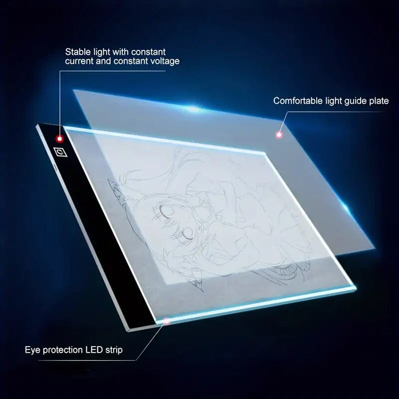 Portable A4 LED Copy Board Light Tracing Pad Arts & Crafts - DailySale